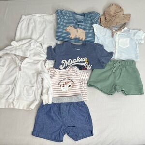 Lot of 9 Infant Boy 12 Month Carter's Fall Winter Clothes